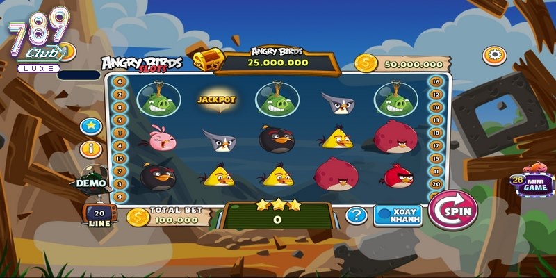 Hướng dẫn cách chơi Angry Birds Slot tại 789Club